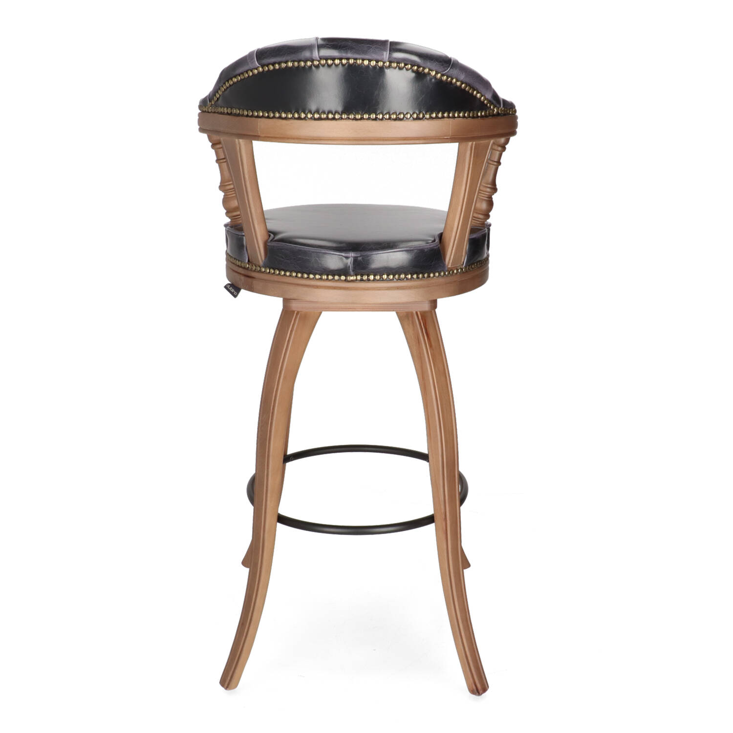 SN TEXAS Black vintage Upholstered indoor bar stool